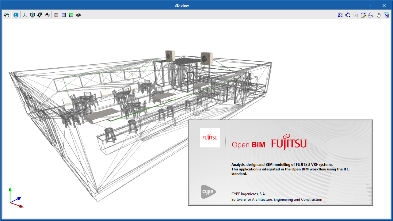 Open BIM FUJITSU. Analysis and design of FUJITSU air conditioning systems